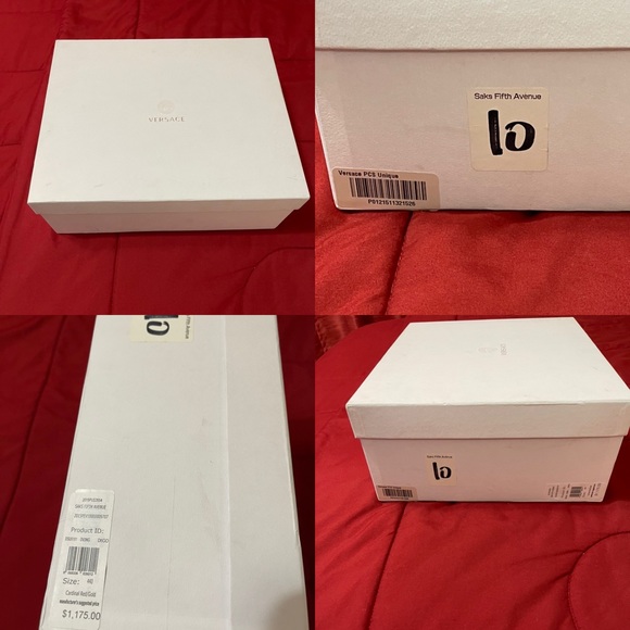 Hightop Cardinal Red/Gold Medusa head Versace sneakers - Picture 13 of 16